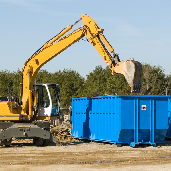 what size residential dumpster rentals are available in Tyringham MA